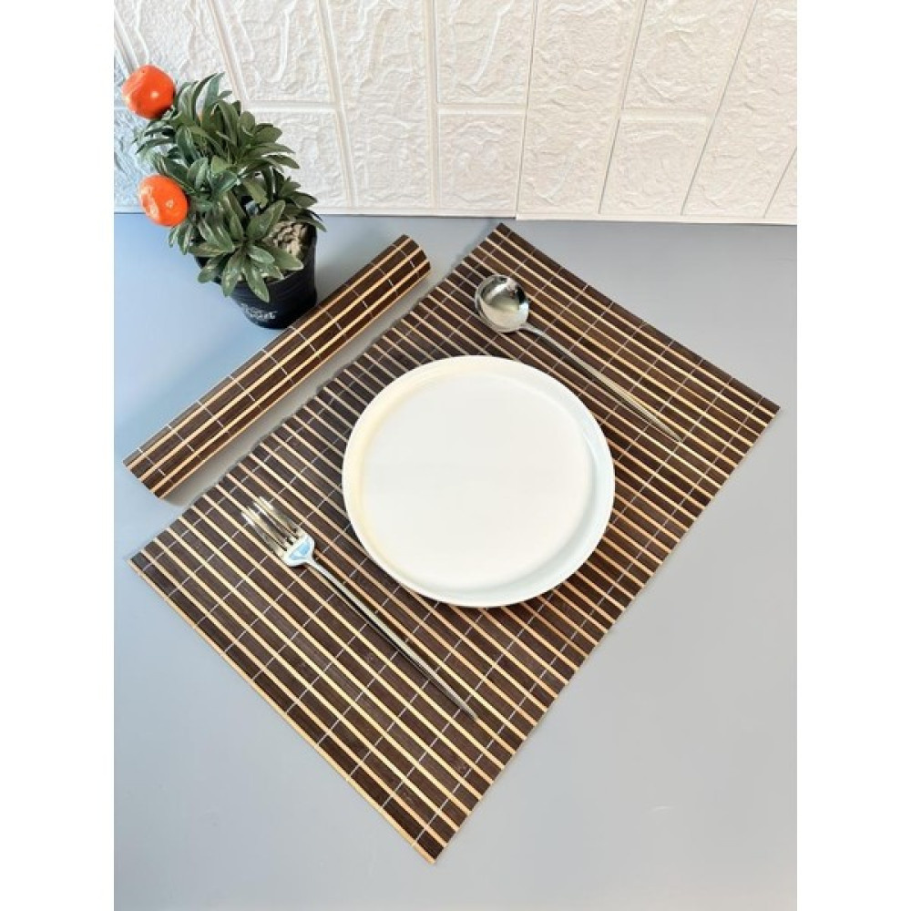 Atbyhome 6 Kişilik Bambu Supla - Servis Takımı - Amerikan Servis - 6lı Set - Gri - 30 x 43 cm Amerikan Servis Fiyatı
