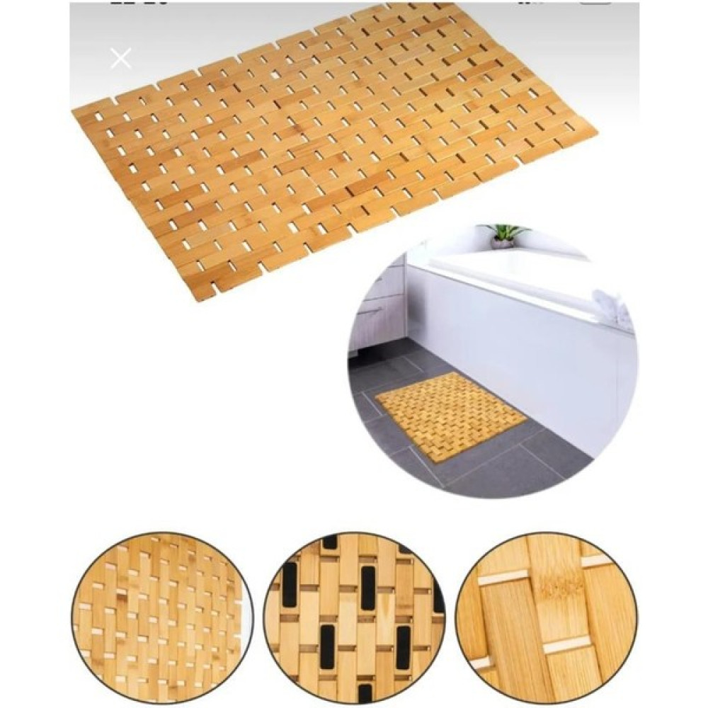 AtbyhomeBambu Banyo Paspası - Kaymaz Taban - Duş Paspası 40 x 60 cm Klozet Takımı Fiyatı