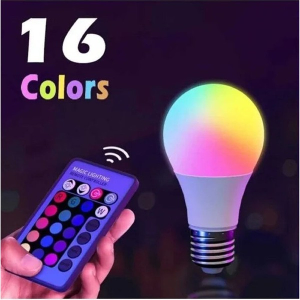Atc Uzaktan Kumandalı LED Ampül 6500K + Rgb 9W Beyaz Işık Led Aydınlatmalar Fiyatı