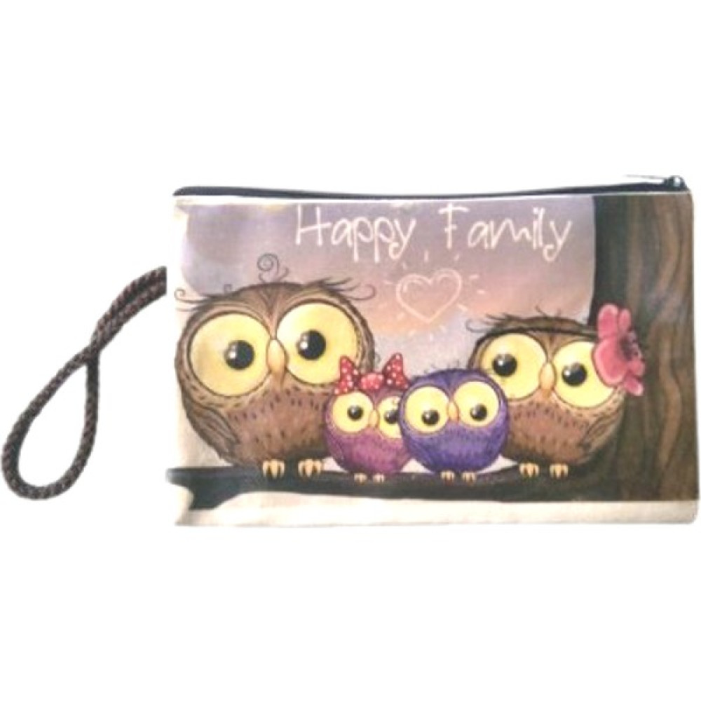 Atekder Pamuklu Ham Bez Cüzdan 18X12 Cm. Happy Family Baskılı Bayan Cüzdan Fiyatı