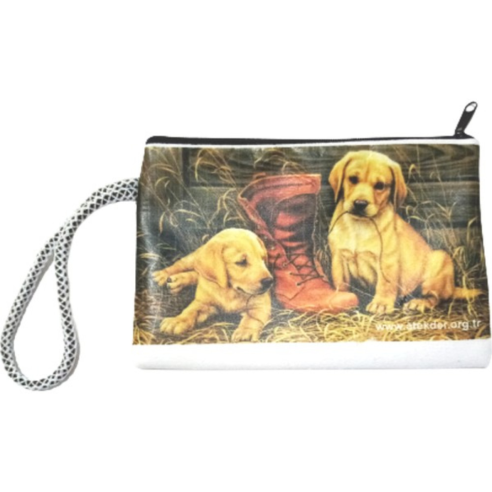 Atekder Pamuklu Ham Bez Cüzdan 18X12 Cm. Köpekler Baskılı Bayan Cüzdan Fiyatı