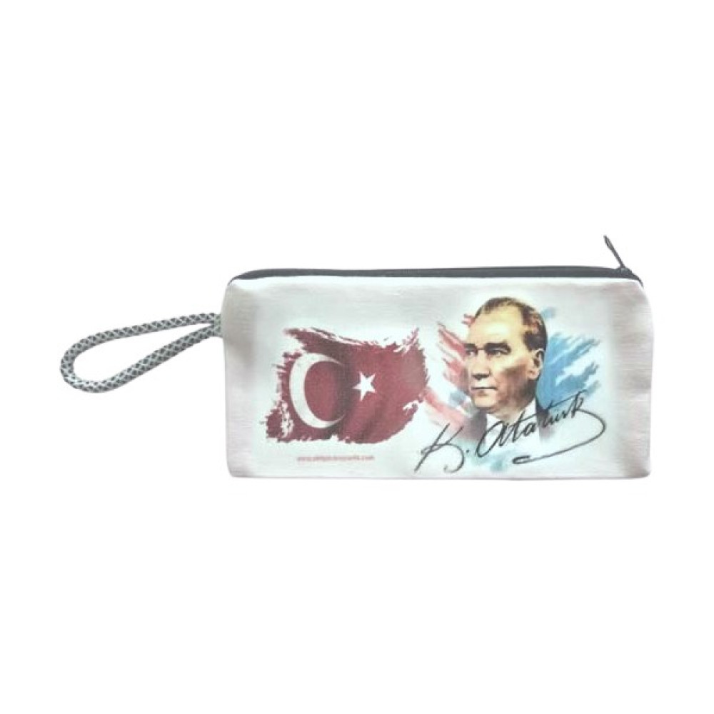 Atekder Pamuklu Hambez Kumaş Cüzdan 18X12 Atatürk Baskı Bayan Cüzdan Fiyatı