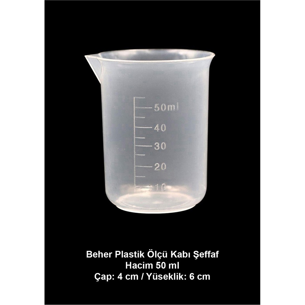 Atel-San Beher 50 ml / Ölçü Kabı - Plastik Okul Malzemeleri Fiyatı