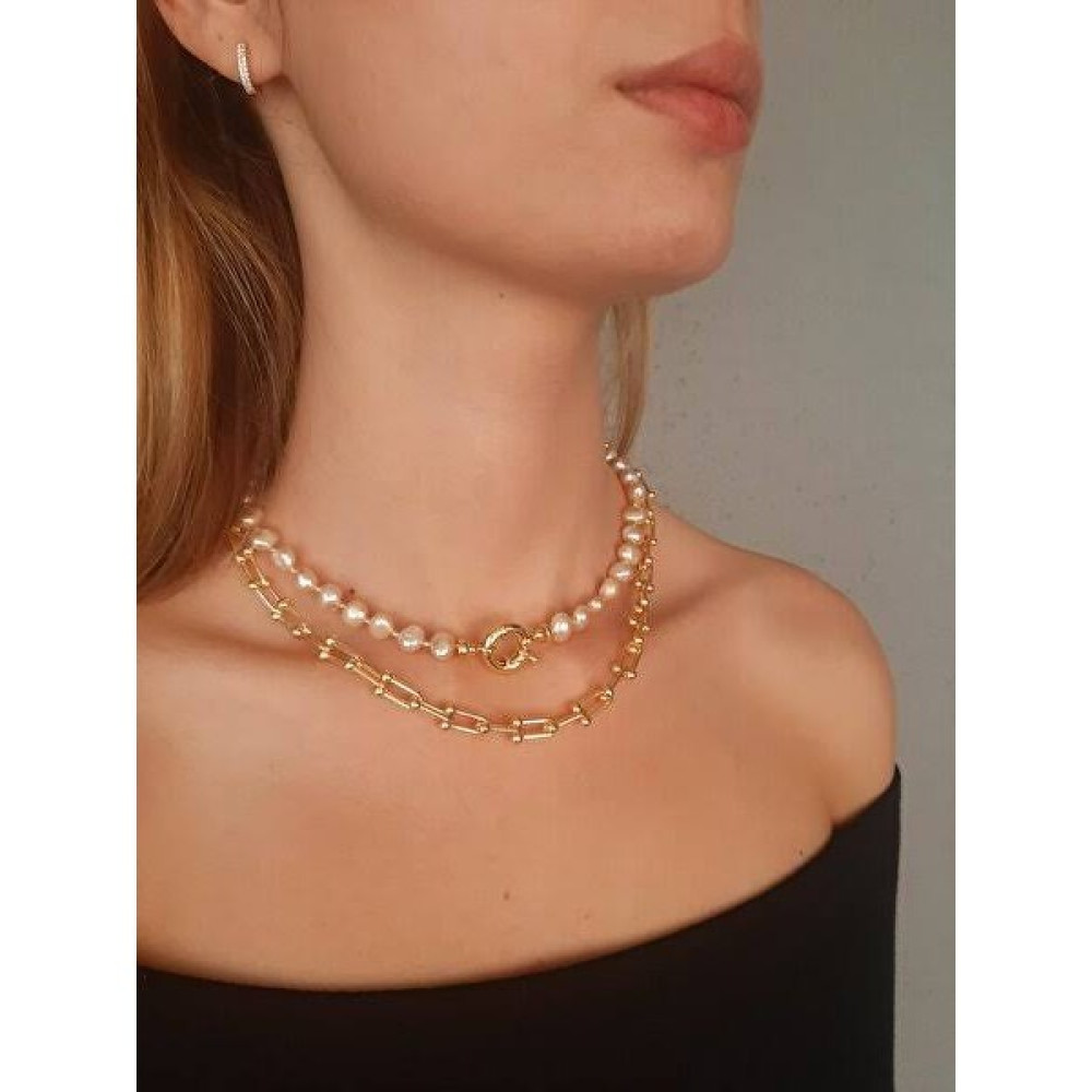 Atelier By Ece Barok Inci Gold Detay Kolye - Standart Bijuteri Kolye Fiyatı