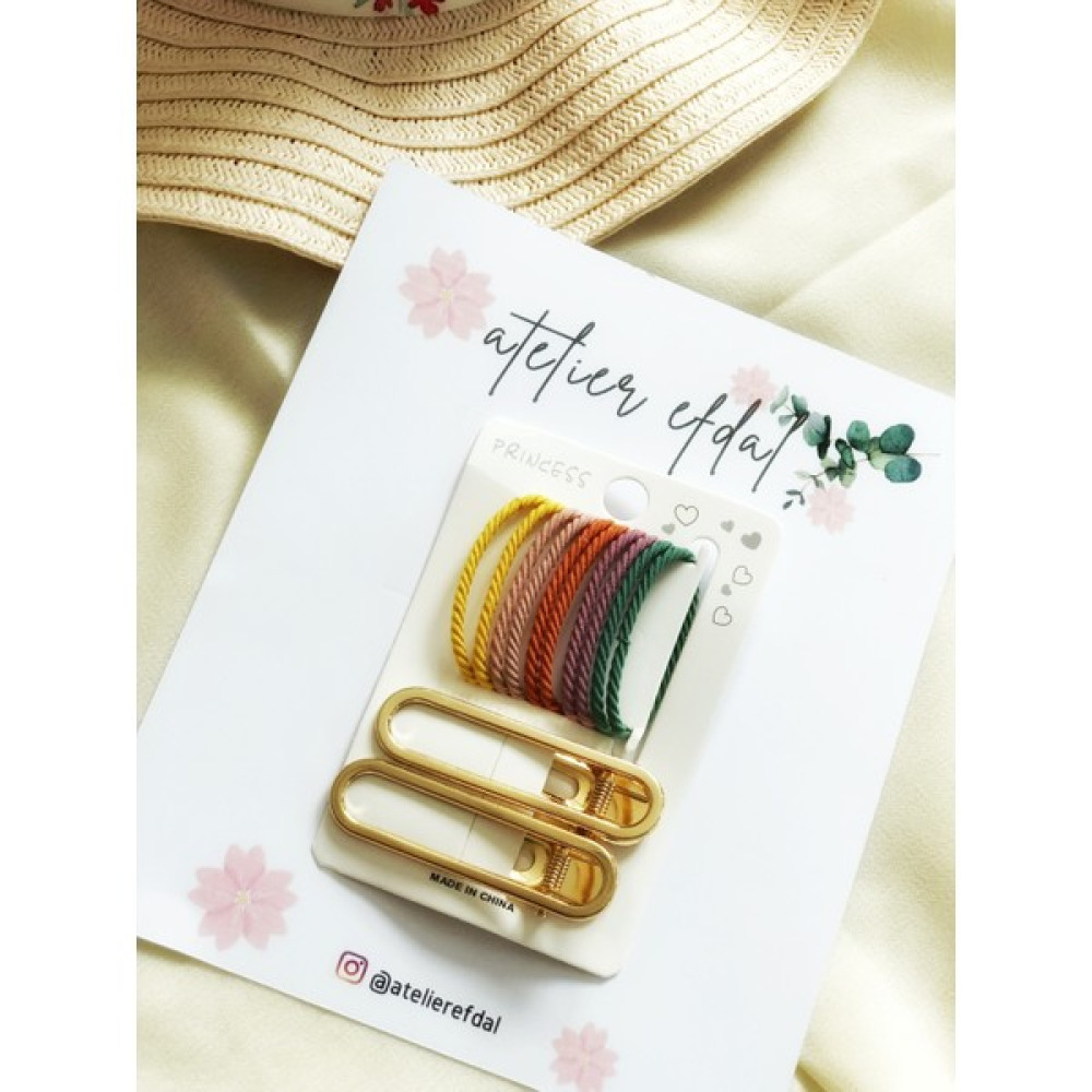 Atelier Efdal Gold Metal Klips Toka Seti, Klips Toka, Lastik Toka Seti Toka, Taç & Saç Bandı Fiyatı