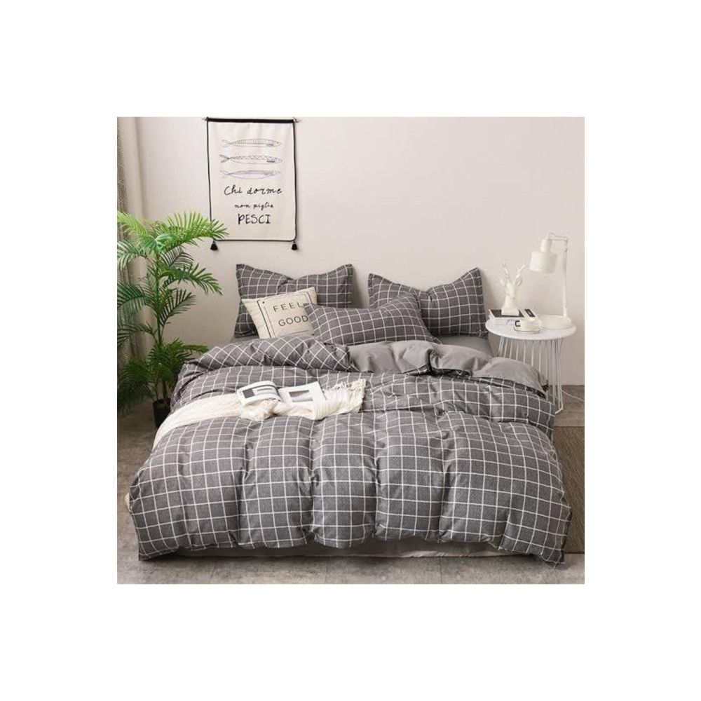 Atelier Home Çift Kişilik Çift Taraflı Nevresim Takımı Füme Kare Nevresim Takımı Fiyatı