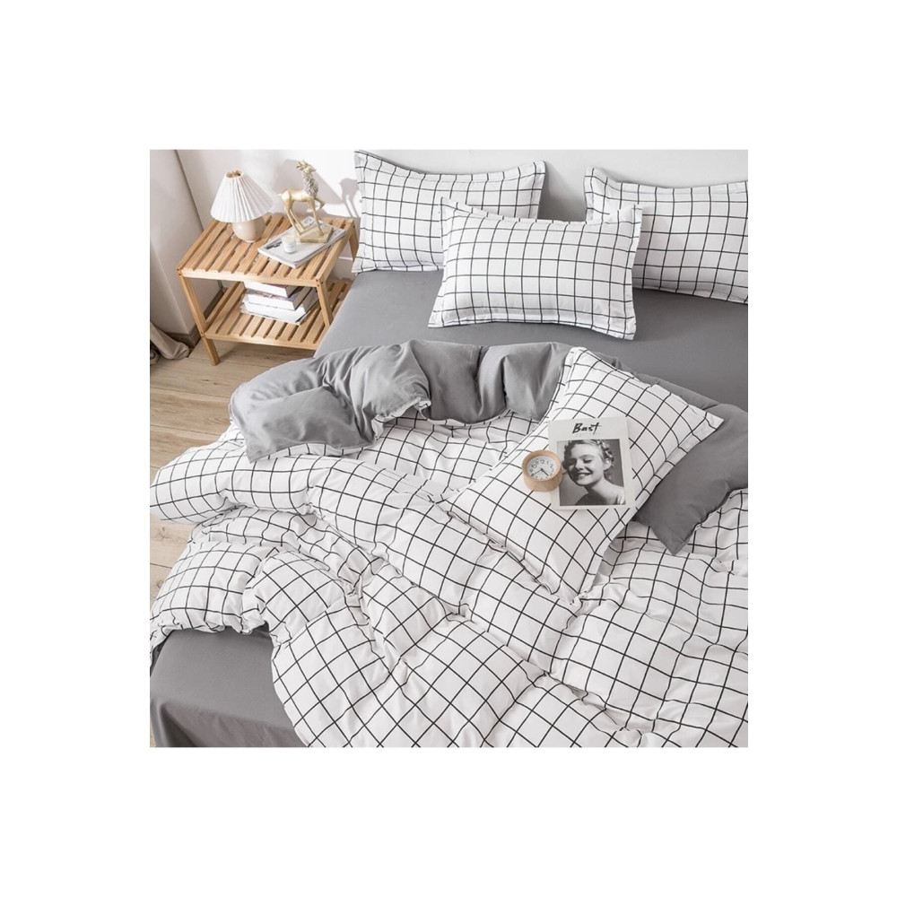 Atelier Home Çift Kişilik Çift Taraflı Nevresim Takımı Kareli Nevresim Takımı Fiyatı