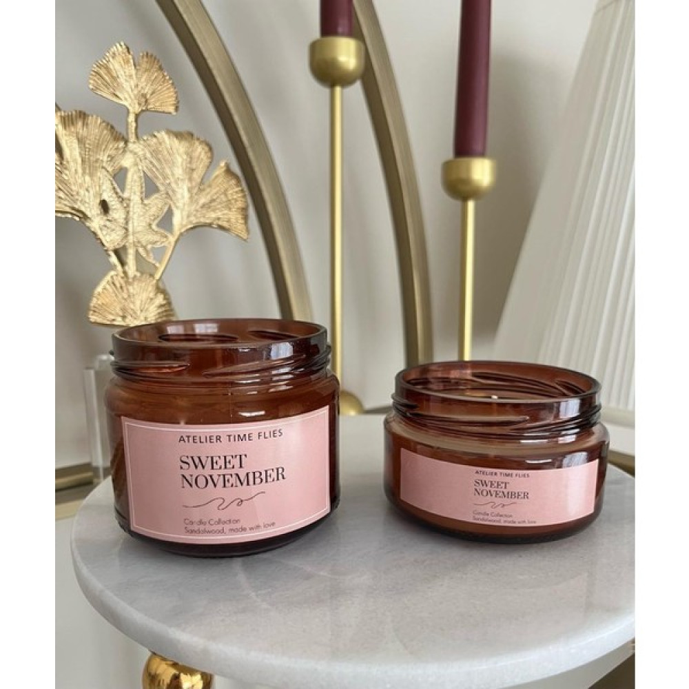 Atelier Time Flies 2’li Amber Kavanoz 220 ml & 330 ml Mum Seti - Sandal Dekoratif Mum Fiyatı