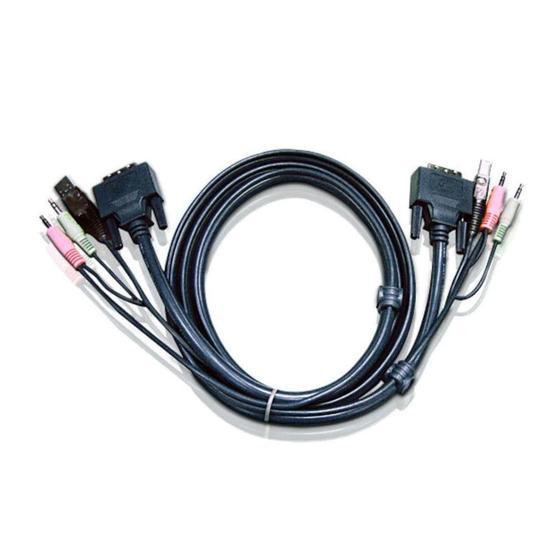 Aten 2L-7D02UD USB DVI-D Dual Link Desktop KVMP Switch Kablosu Switchler Fiyatı