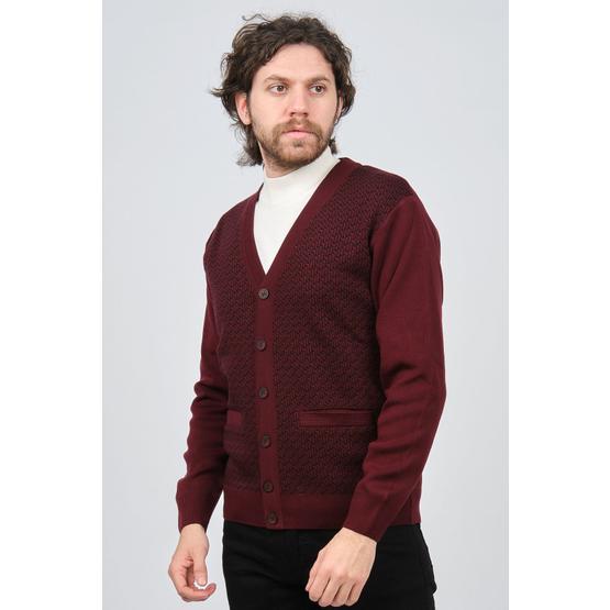 Ateş Triko 6092086 Bordo Erkek Hırka Erkek Hırkalar Fiyatı
