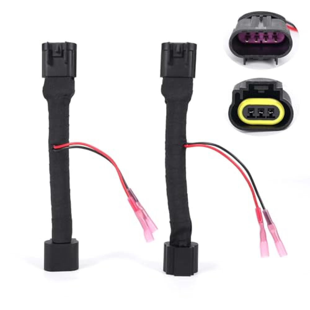Atesilor Headlight Conversion Adapter Harness Kit Compatible with Chevrolet Camaro 2010-2013, Fits for Spec-D 6th Gen Headlights LHP-CMR10-TM LHP-CMR10JM-TM LHP-CMR10G-TM