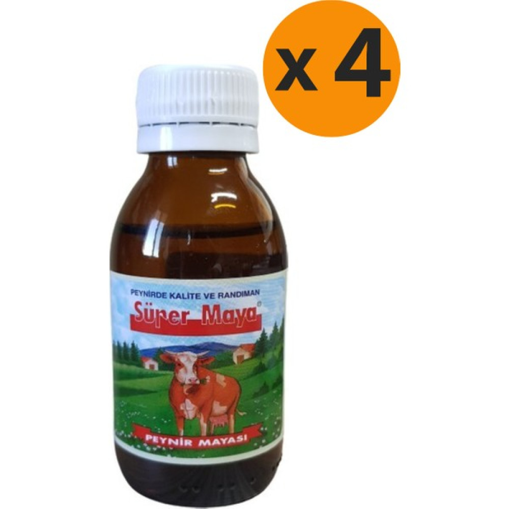 Ateşler Süper Maya Peynir Mayası 4 x 100 ml - 400 gr Diğer Fiyatı