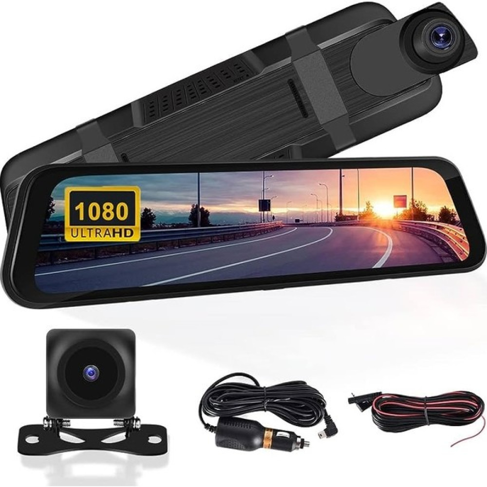 AteşTech 1080P Full Hd 10 Inç Tam Dokunmatik Çift Yönlü Dikiz Ayna Araç Kamerası Oto Görüntü Sistemleri Fiyatı