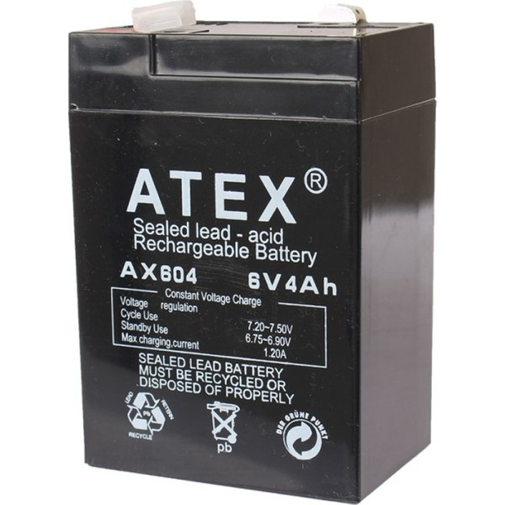 Atex 6V-4AH Akü Akü Fiyatı