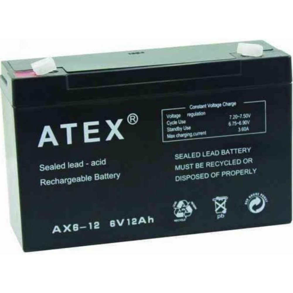 Atex Akü 6V 12AH Akü Fiyatı