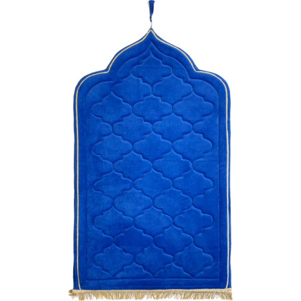 Atex Tekstil Ipek Kadife Kapitone Seccade - Hafızalı Sünger - 70 x 120 cm - Saks Mavi Seccade Fiyatı