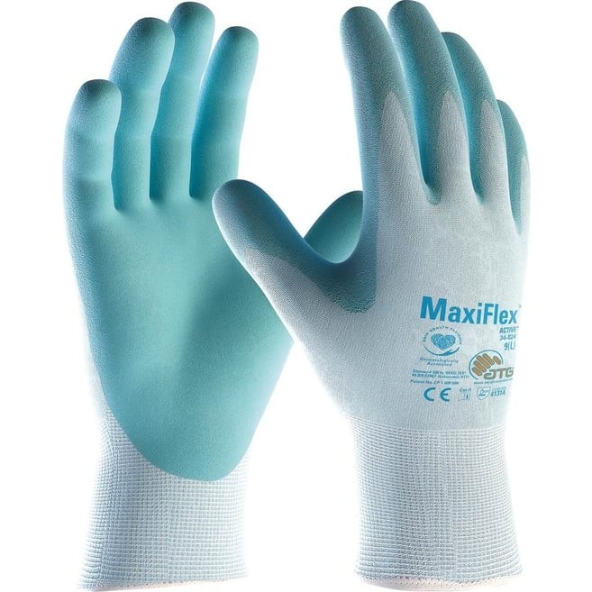Atg Maxiflex® Active™ 34-824 Aloe Vera ve E Vitaminli Iş Eldiveni Takım No:7 - Siyah - 7 Diğer Fiyatı