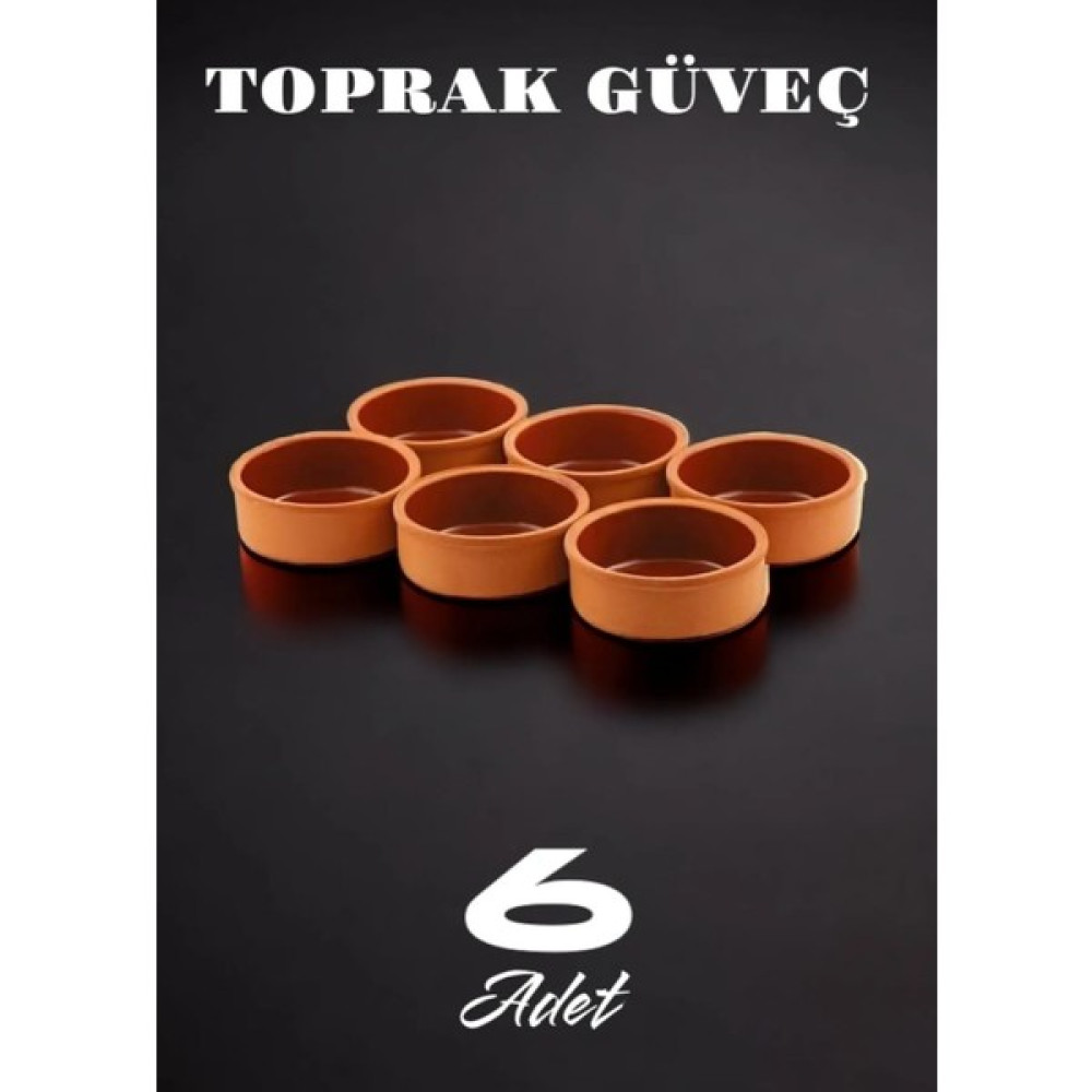 ATH Store Athstore 6 Lı Toprak Güveç Kase - Açık Kahverengi Tepsiler / Fırın Kapları Fiyatı