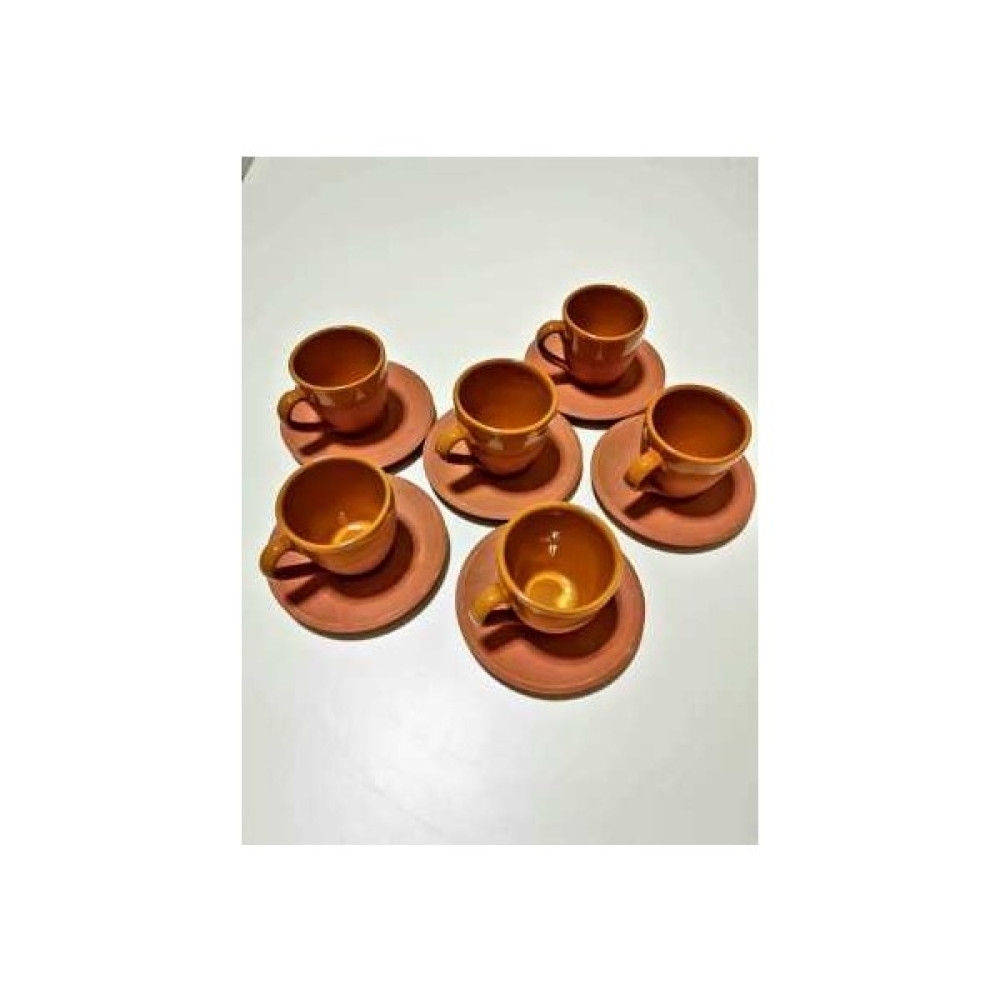 ATH Store Kırmızı Çömlek Kahve Fincan Takımı - Yellow Fincan / Bardak / Kahve Takımı Fiyatı