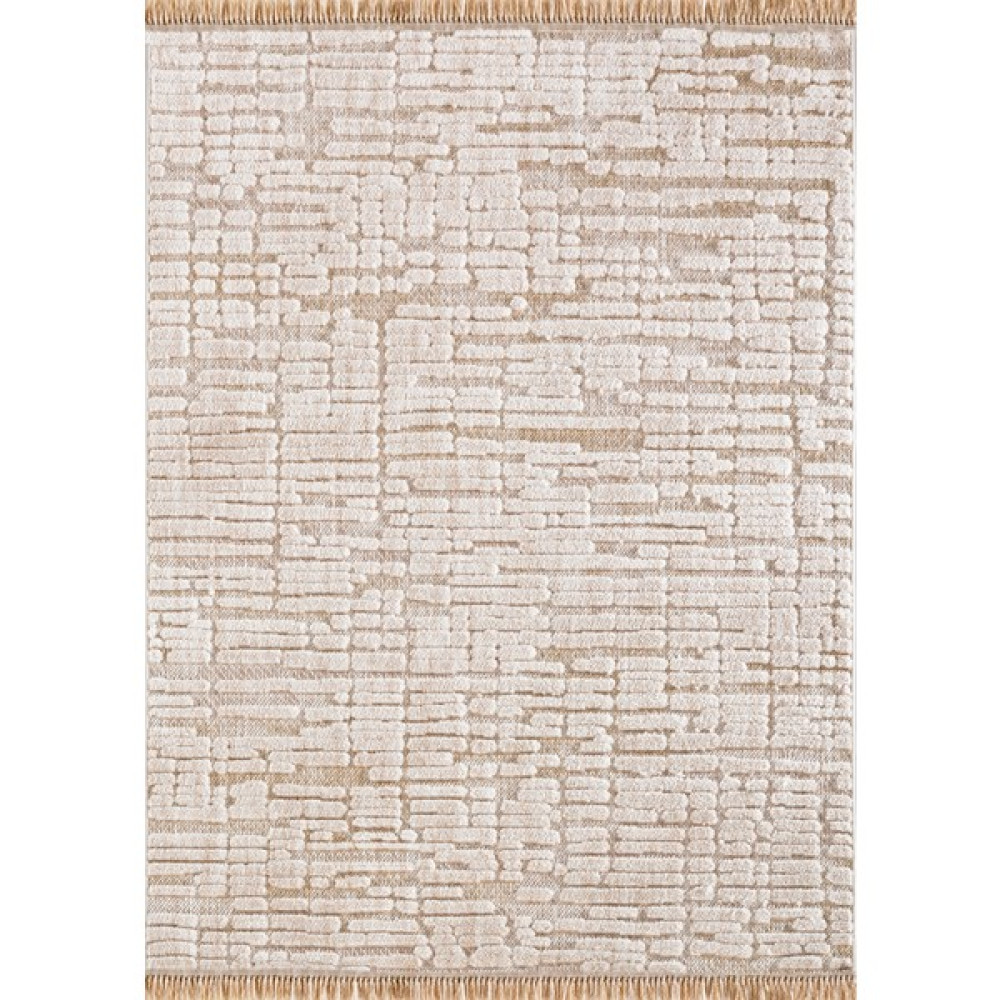 ATHENA CONCEPT Rio Iskandinav Desenli Modern Bukleli Loop Makine Halısı - 80 x 150 cm - Krem Salon Halısı Fiyatı