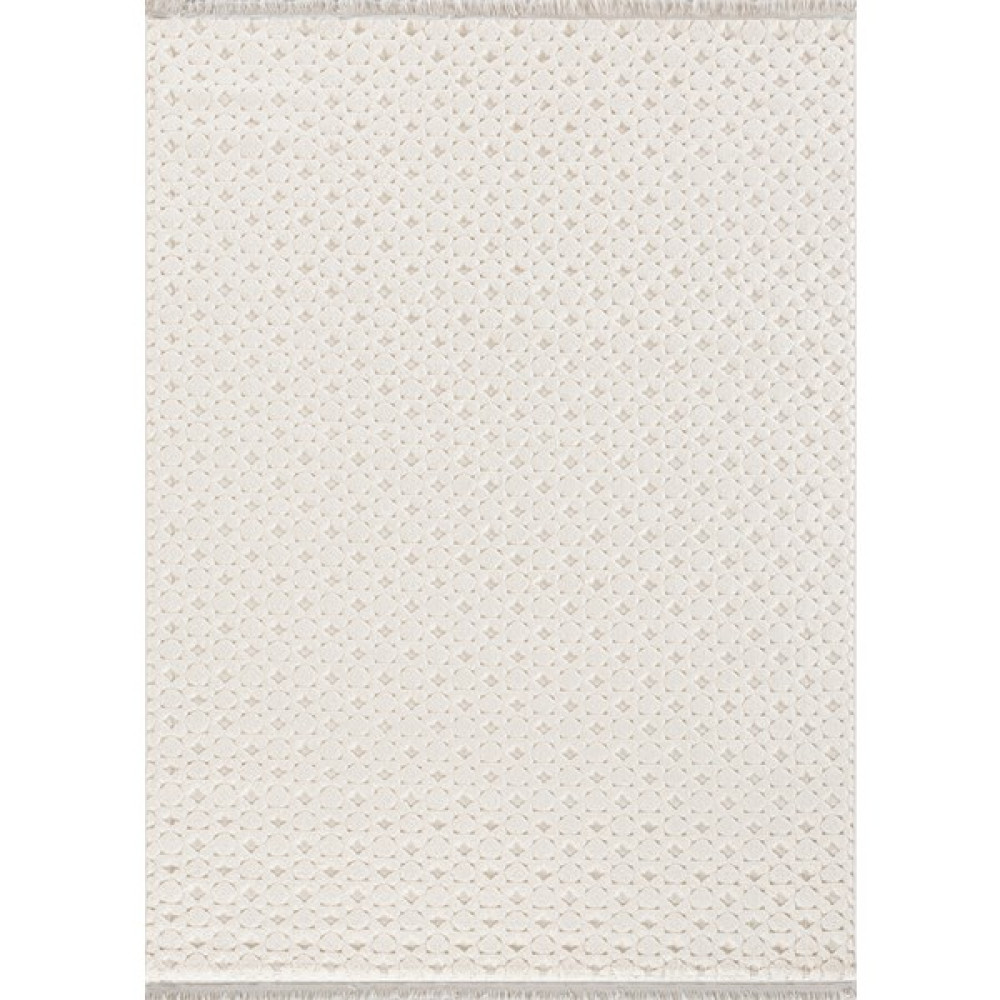 ATHENA CONCEPT Vegas Bej Beyaz Gri Yumuşak Dokulu Modern Geometrik Desenli Halı - 80 x 150 cm Salon Halısı Fiyatı