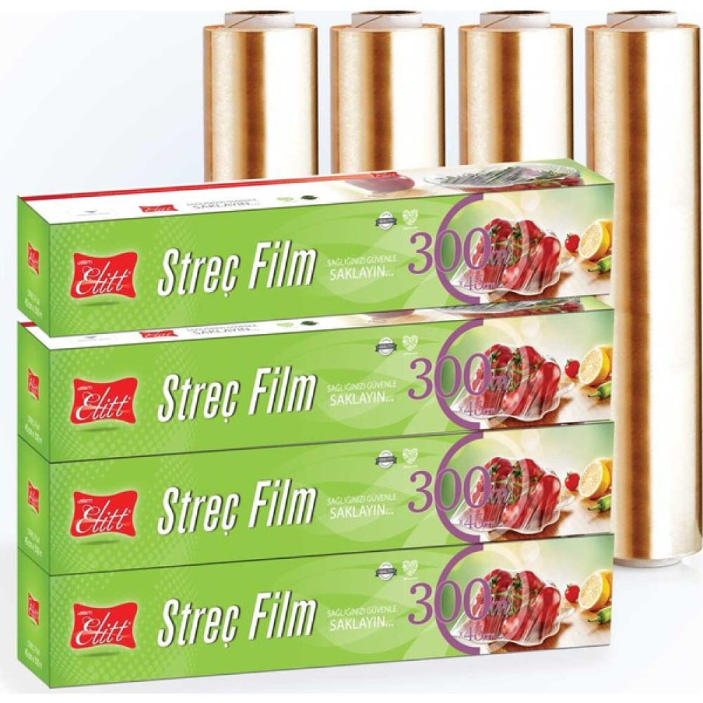 Atılım Elitt Elitt Gıda Streç Film 45 cm x 300 mt (4'lü Özel Kesme Aparatı Ile) Streç Film Fiyatı