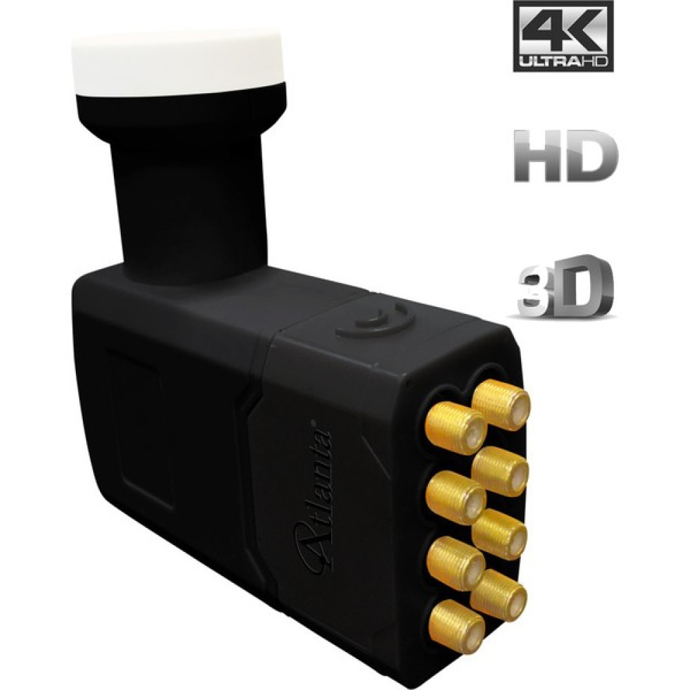 Atlanta Ultra Octo Sekizli Sekiz Çıkışlı 4K Full HD LNB (Gold Konnektör/8 Uydu Alıcıda Kullanım) LNB ler Fiyatı