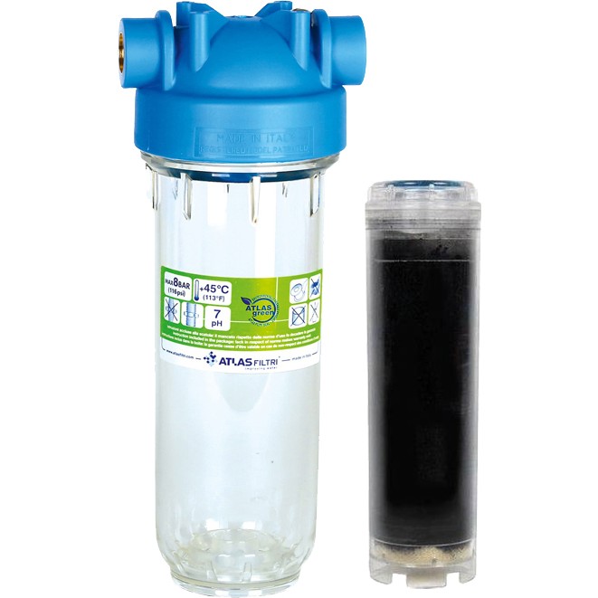 Atlas 10 Inç Dp Mono Housıng 3/4'' Dolu Filtre Kabı - Aktif Karbon Dolu Shell Kap Bahçe Makinesi Aksesuar & Yedek Parça Fiyatı