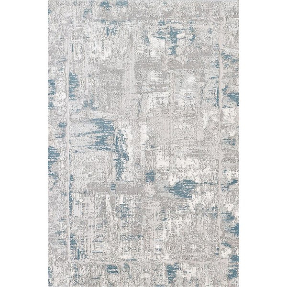 Atlas Halı Motto TT04B Mavi Gri Akrilik Dikdörtgen Saçaklı Oda Halısı - Renkli - 160 x 230 cm Salon Halısı Fiyatı