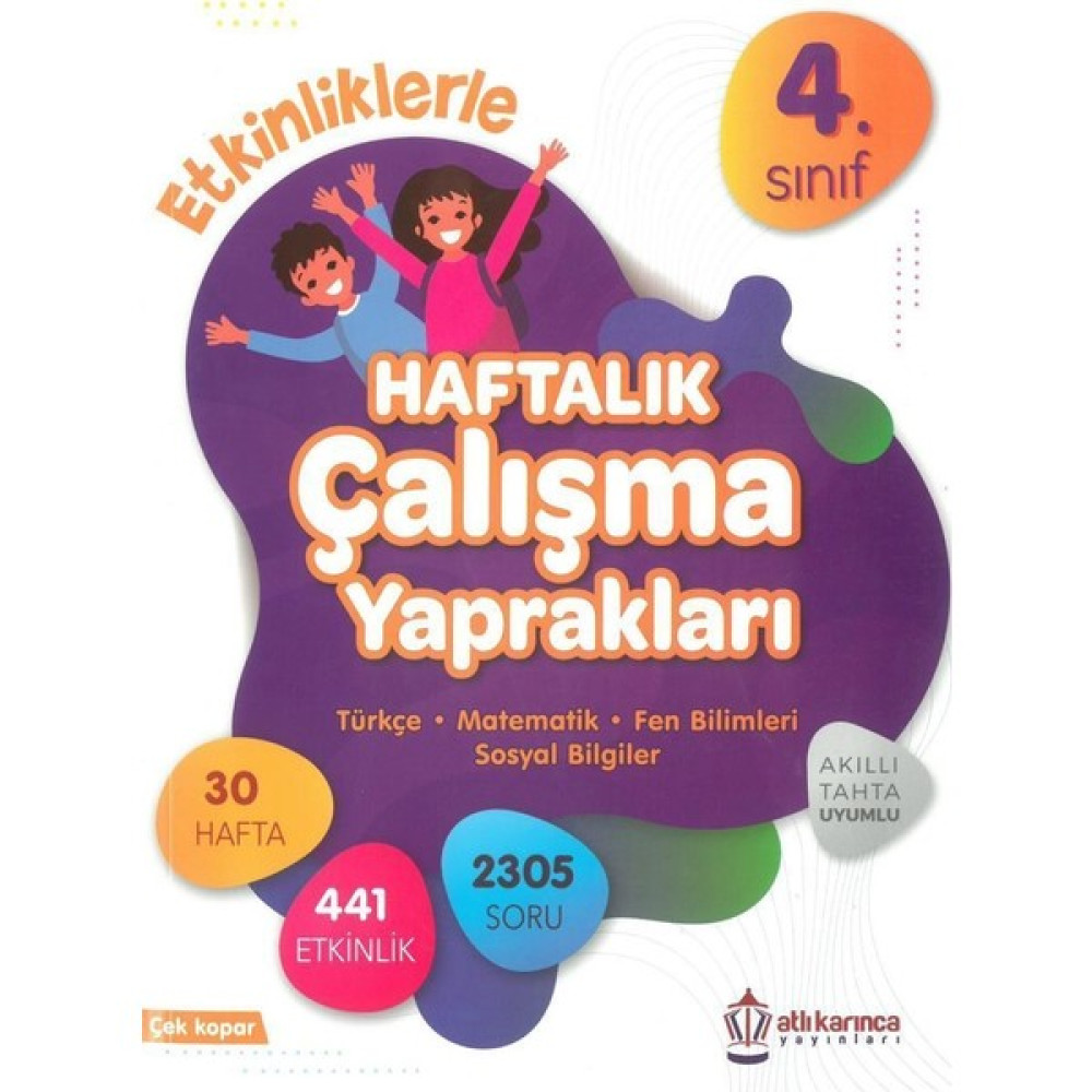 Atlı Karınca 4.Sınıf Etkinliklerle Haftalık Ders Sınav Kitapları Fiyatı