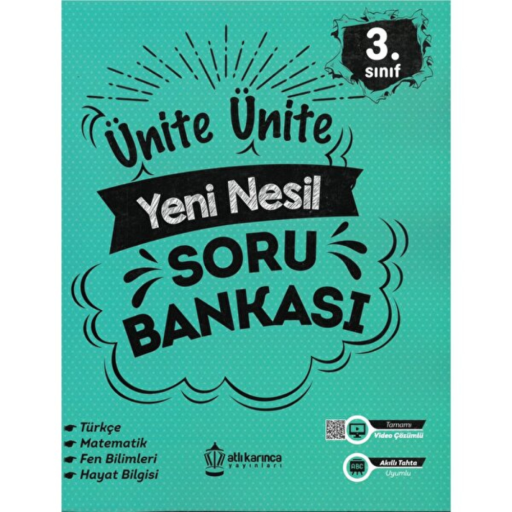 Atlı Karınca Yayıncılık Atlı Karınca 3.sınıf Ünite Yeni Nesil Soru Bankası Kaynak Kitapları Fiyatı