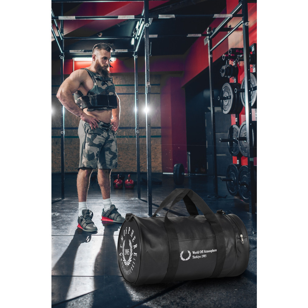atmospherebsc Ünisex Deri Orta Boy Uzun Askılı Spor Seyahat Fitness Çantası Unisex Spor Çantası Fiyatı
