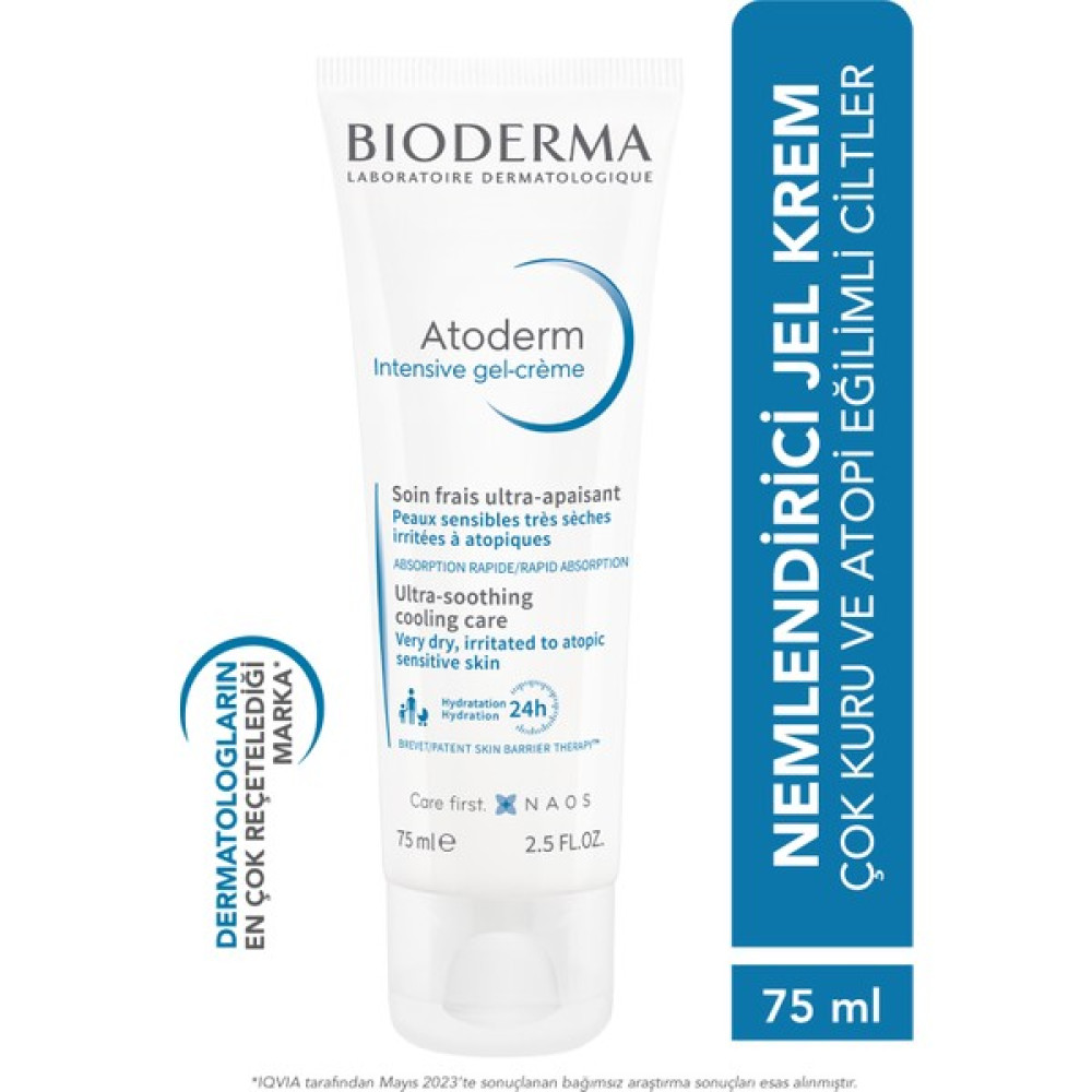 Atoderm Intensive Gel-Cream Çok Kuru ve Atopi Eğilimli Ciltler için Niasinamid İçeren Yatıştırıcı Jel Krem Bebek, Çocuk ve Yetişkin Kullanımına Uyg... Nemlendiriciler Fiyatı