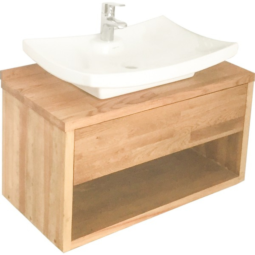 Atölye 10 60 cm Meşe Banyo Dolabı Modern Ahşap Banyo Dolabı Asma Banyo Dolabı Diğer Fiyatı