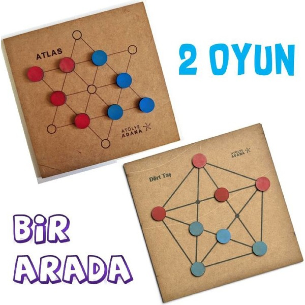 Atölye Adana Atlas ve Dörttaş Akıl Zeka Mantık Matematik Eğitici Eğlenceli Gelişim Oyunu Çocuk Oyuncağı Fiyatı