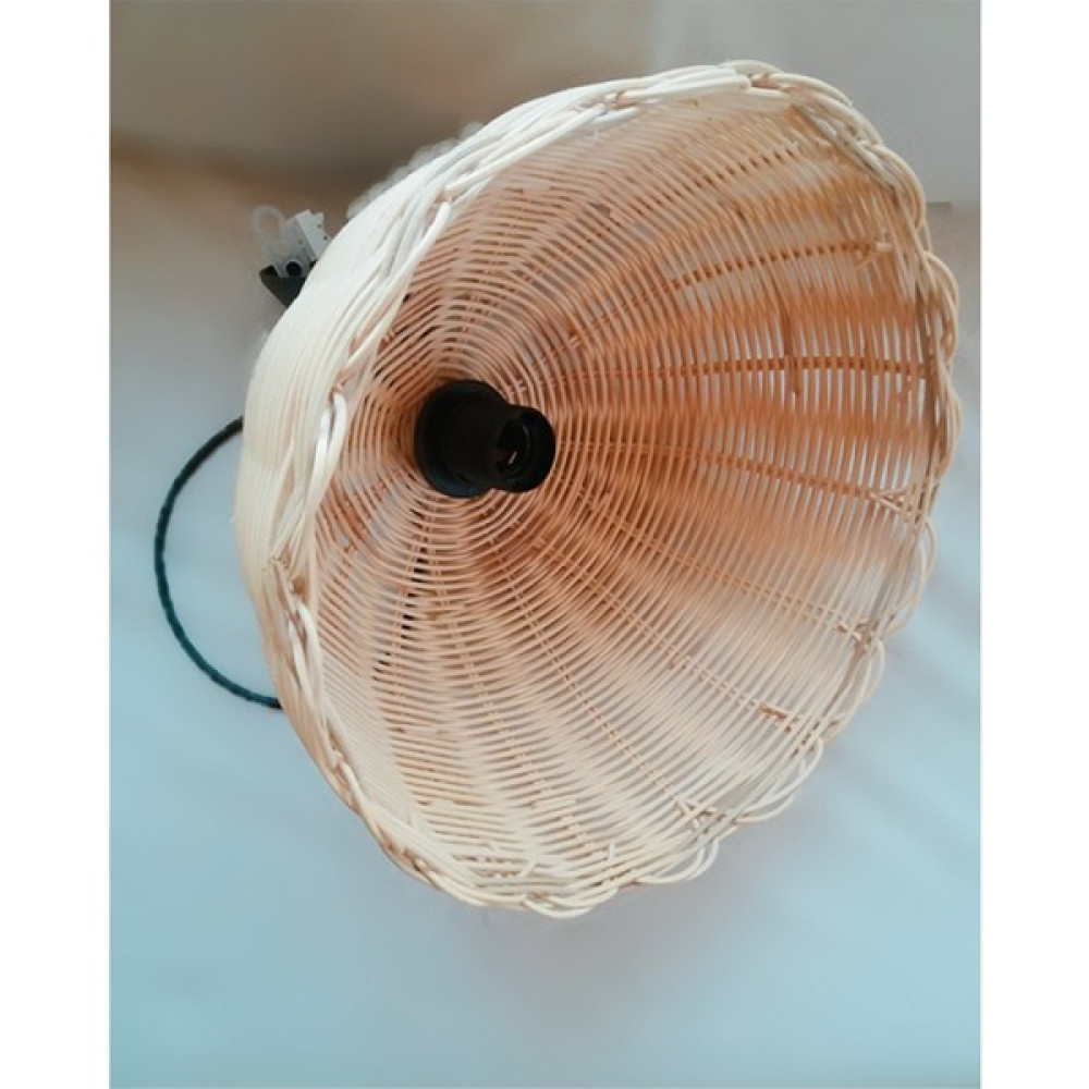 Atölye Domates Bambu Avize - Rattan Avize El Yapımı - Kahverengi - 1'li Avize Fiyatı