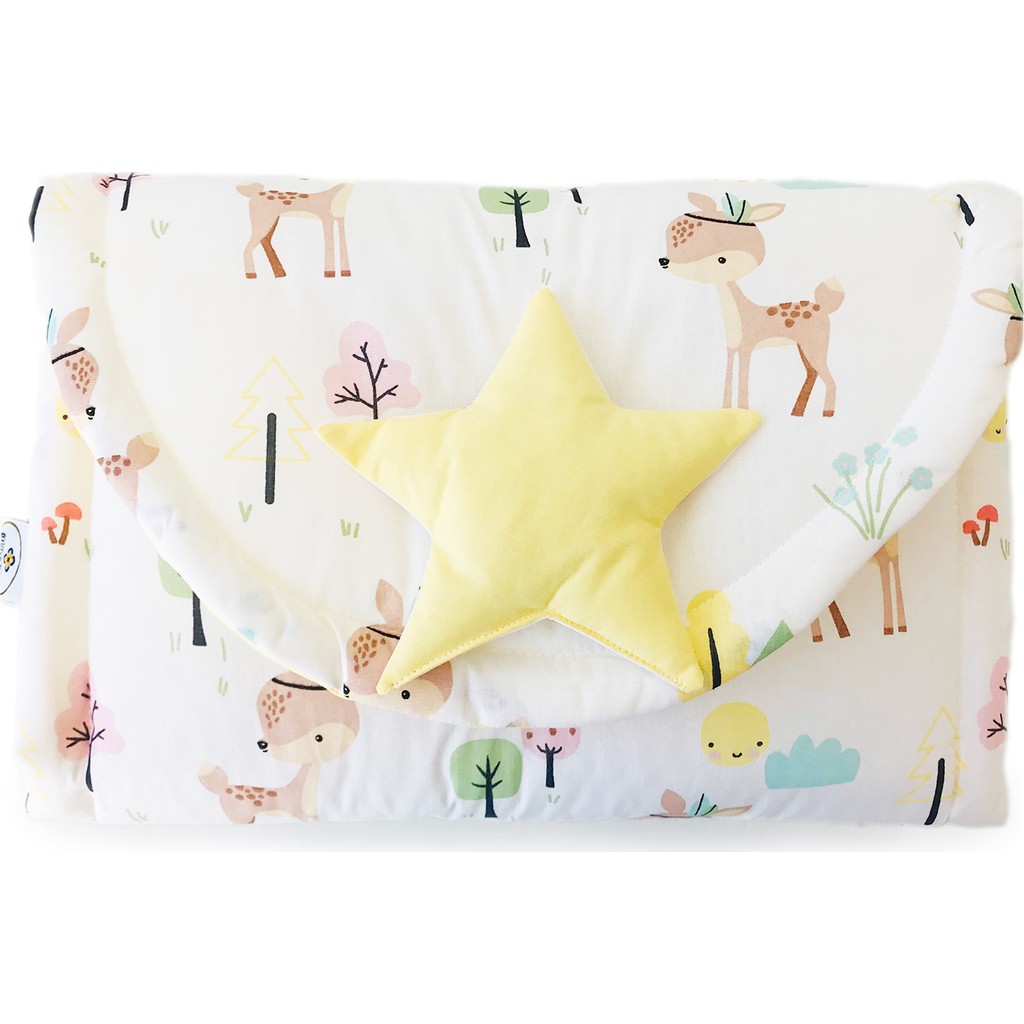 Atölye Eda Bebek Alt Açma Seti Alezli Yastıklı %100 Pamuk 35x70 cm Kolay Yıkanabilir Yastık Kılıfı Fiyatı