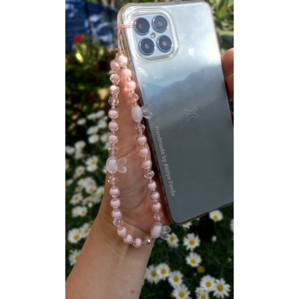 Atolye Ferda Tavşan Figürlü Pembe Telefon Charmı Telefon Süsü Cep Telefonu Aksesuarı Fiyatı