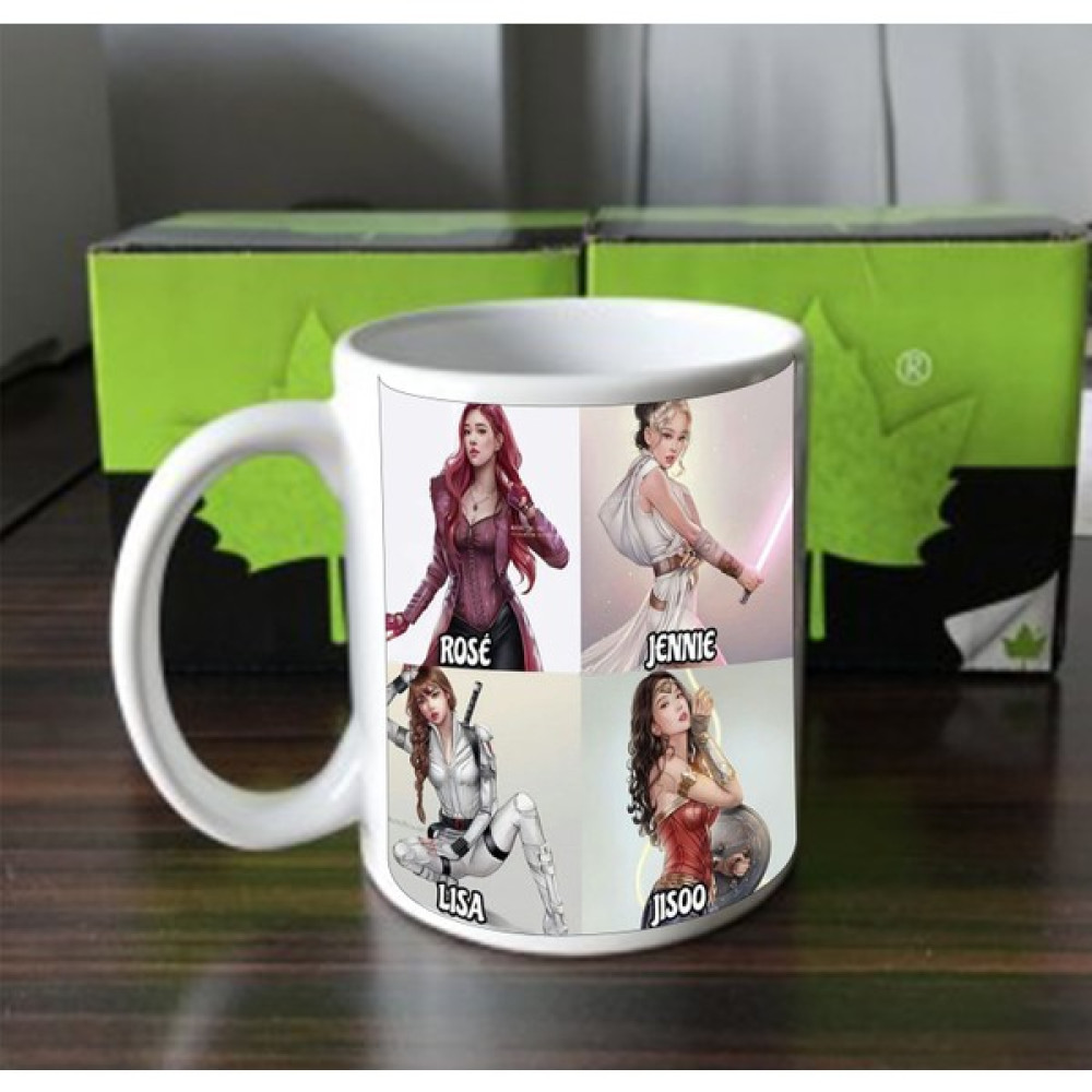 atolyehane Blackpink Tasarımlı Kupa Bardak - Beyaz Fincan / Bardak / Kahve Takımı Fiyatı