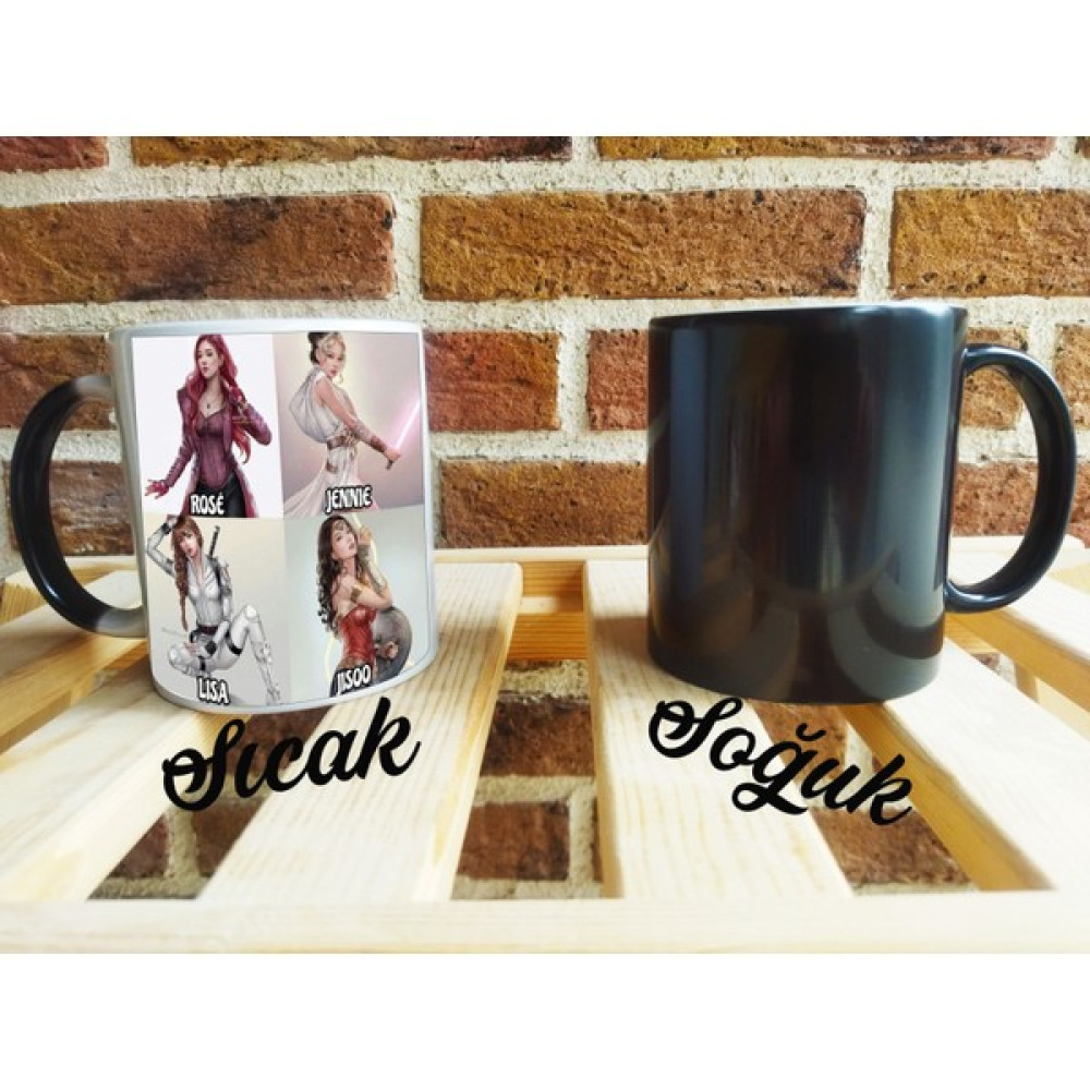 atolyehane Blackpink Tasarımlı Kupa Bardak - Renkli Fincan / Bardak / Kahve Takımı Fiyatı