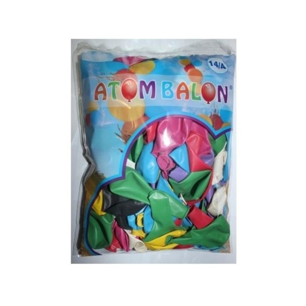 Atom Balon 14/a Desensiz Renkli Balon 100lü Yaş Günü & Parti Fiyatı