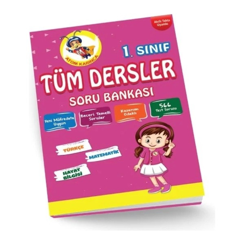 Atom Karınca Yayınları 1. Sınıf Tüm Dersler Soru Bankası Kaynak Kitapları Fiyatı