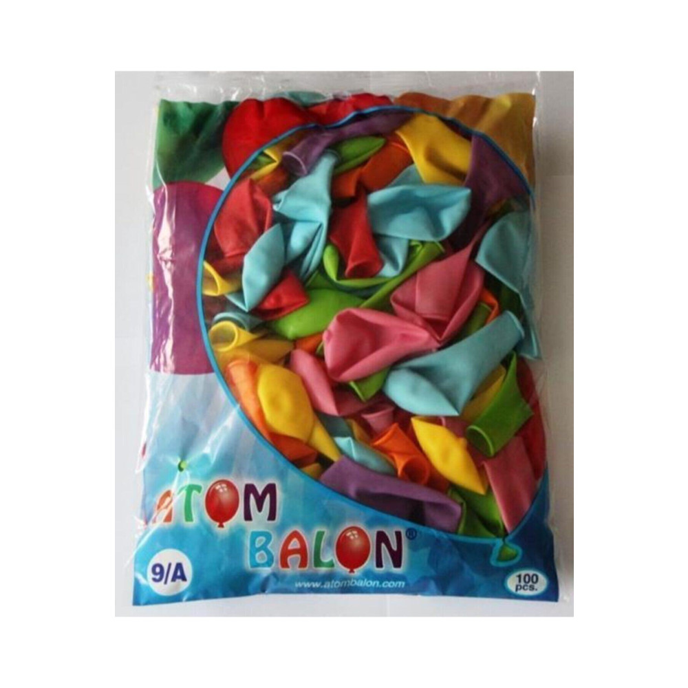 Atom Normal Balon 9/A 100lü Yaş Günü & Parti Fiyatı