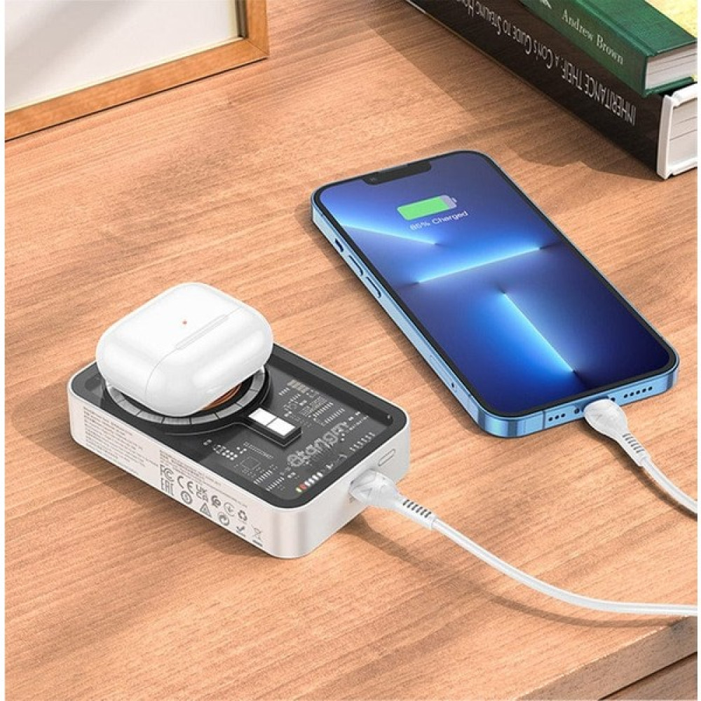 Atongm Güç Bankası PD20W 10000MAH Şeffaf Manyetik Kablosuz Şarj Cihazı Iphone/huaweı/ Xiaomi Taşınabilir Hızlı Şarj Taşınabilir Şarj Cihazı - Powerbank Fiyatı
