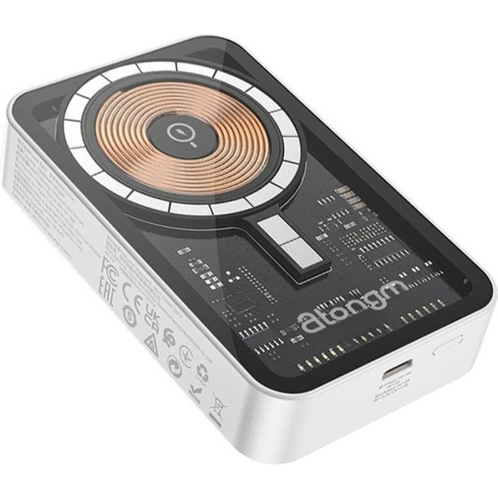 Atongm Güç Bankası PD20W 10000MAH Şeffaf Manyetik Kablosuz Şarj Cihazı Iphone/huaweı/ Xiaomi Taşınabilir Hızlı Şarj - Siyah Taşınabilir Şarj Cihazı - Powerbank Fiyatı