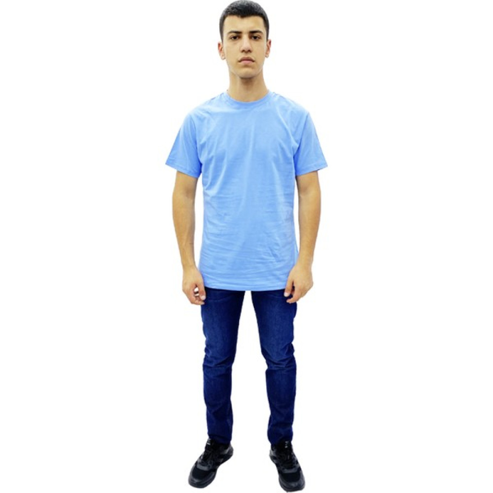 Att Stil Tekstil Düz Oversize T-Shirt Buz Mavisi Erkek T-shirt Fiyatı