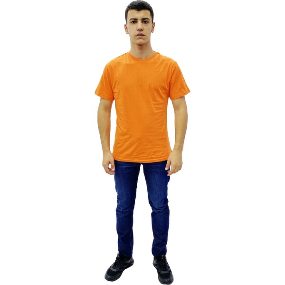 Att Stil Tekstil Düz Oversize T-Shirt Turuncu Erkek T-shirt Fiyatı