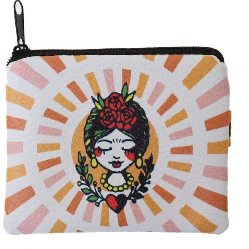 Attach Frida Kahlo Kolye Küpeli Tasarım Süet Bozuk Para Cüzdanı Bayan Cüzdan Fiyatı