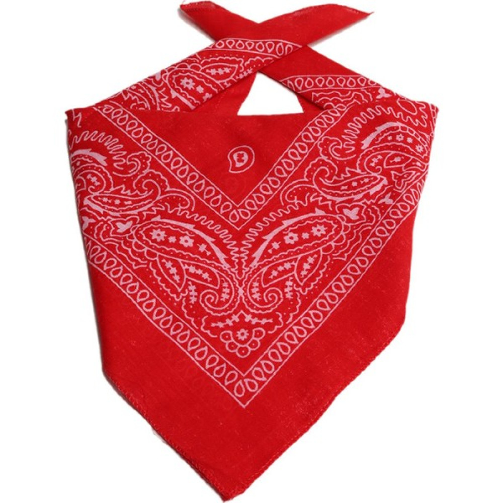 Attach Ükb-Kırmızı Şal Desen Damla Tasarım Kare Bandana Bandana (Outdoor) Fiyatı