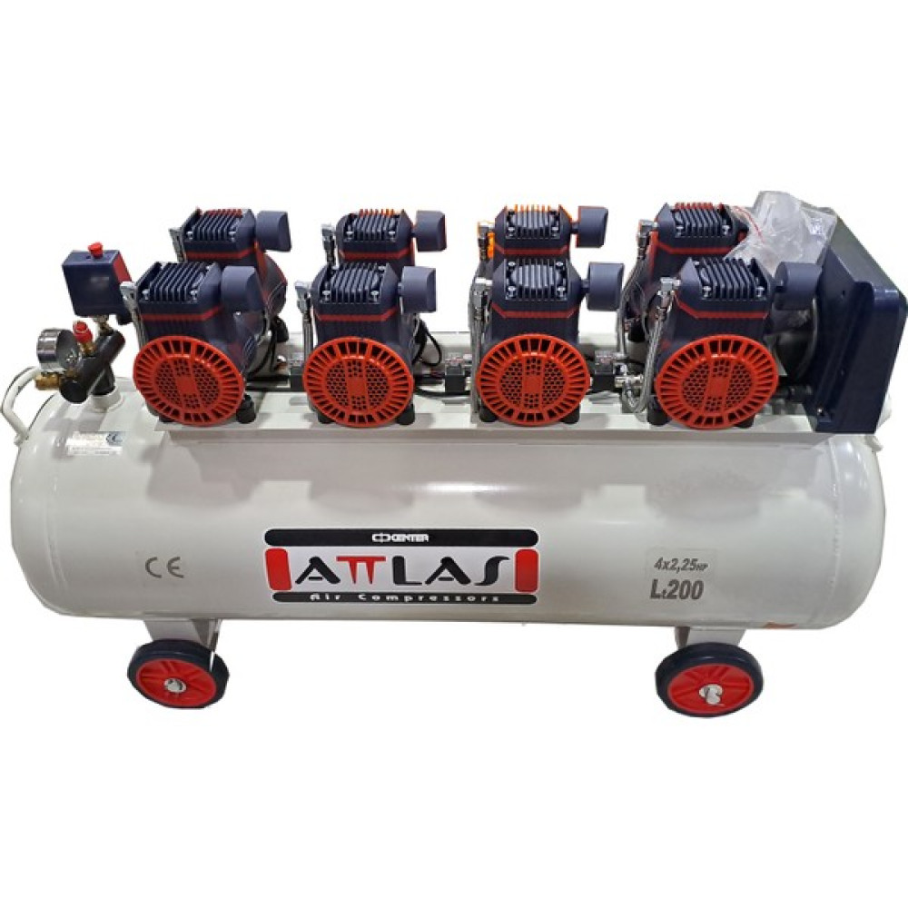 Attlas 200 Lt 9 Hp Sessiz Monofaze Kompresör SC80200 Hava Kompresörü Fiyatı